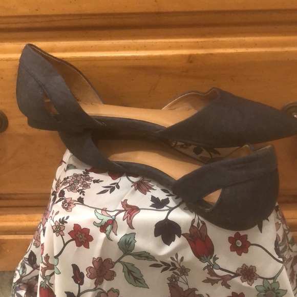 Denim navy blue flats size 6 - Picture 3 of 6
